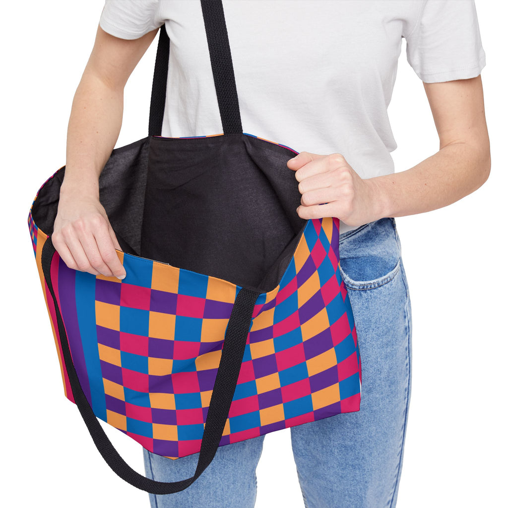 Colorblock Tote Bag