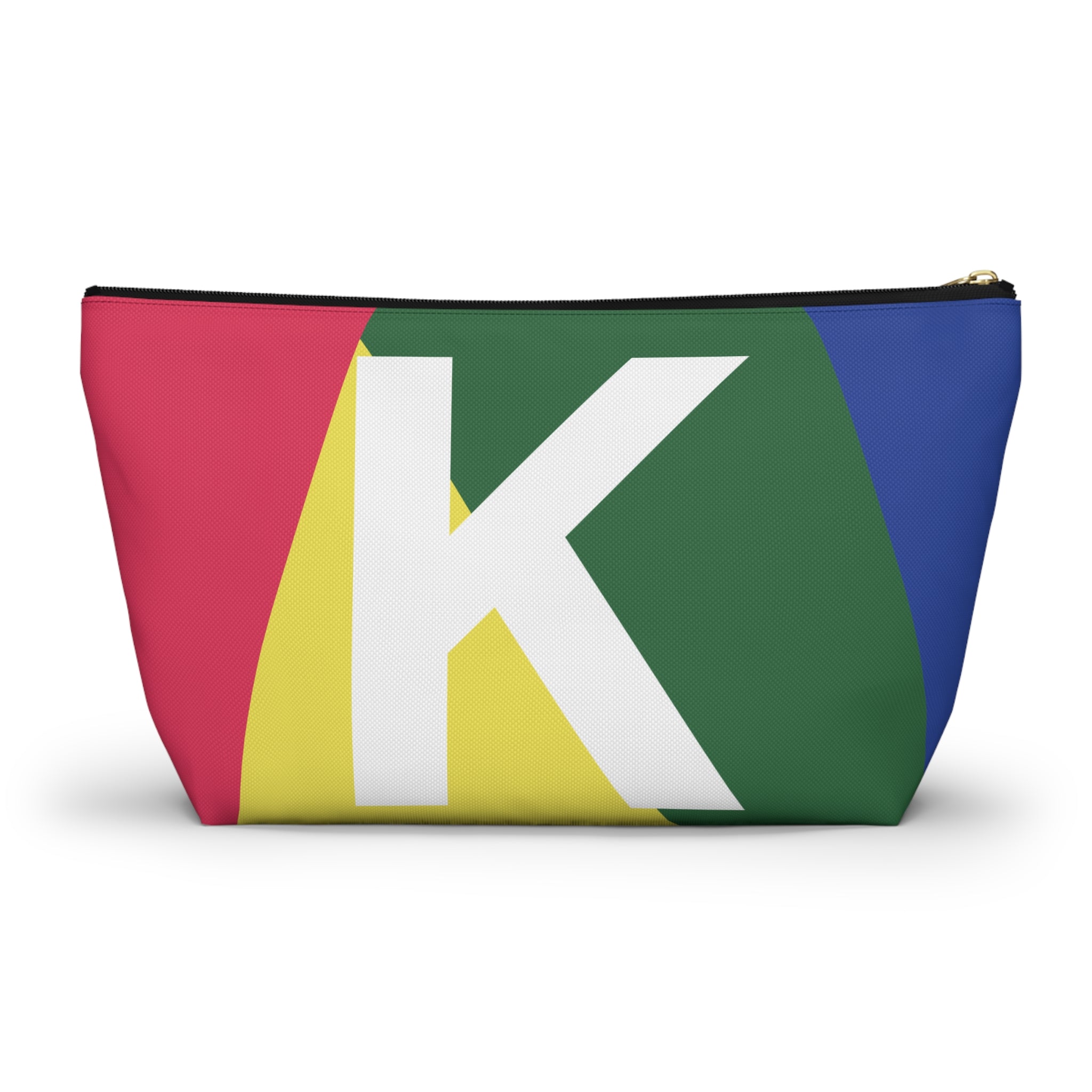 Colorblock Accessory Pouch — Monogram K T-Bottom Cosmetic Bag