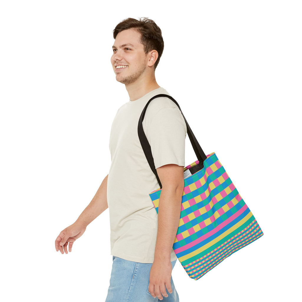 Colorblock Tote Bag