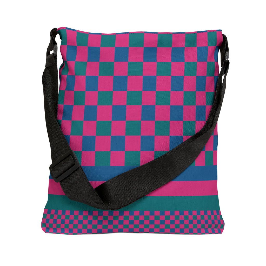 Colorblock Geometric Tote Bag