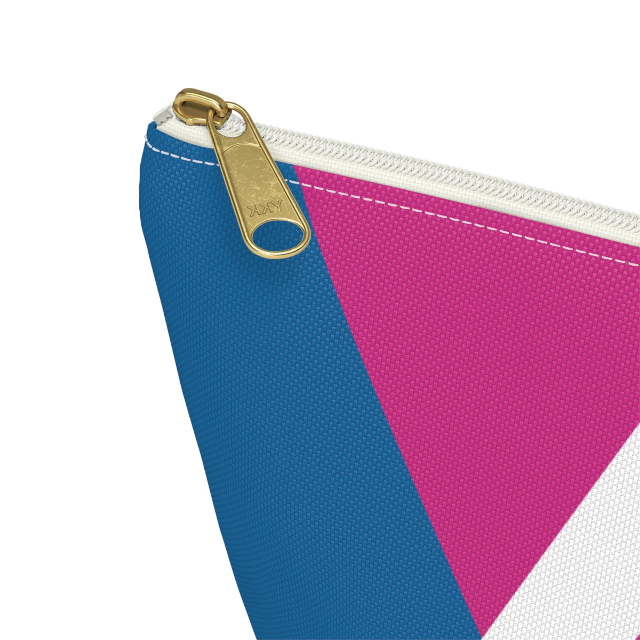 Initials Colorblock Accessory Pouch — Monogram A T-Bottom Cosmetic Bag