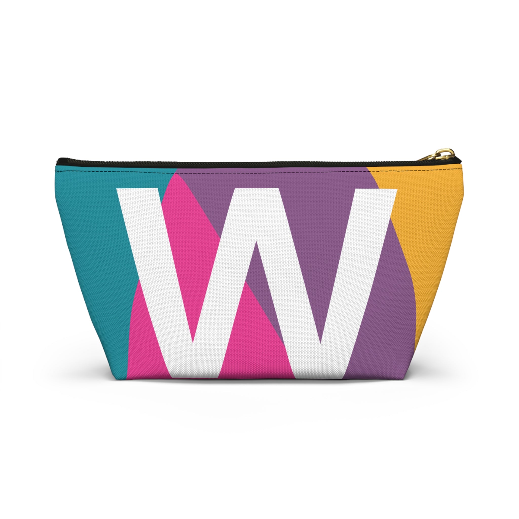 Colorblock Accessory Pouch — Monogram W T-Bottom Cosmetic Bag