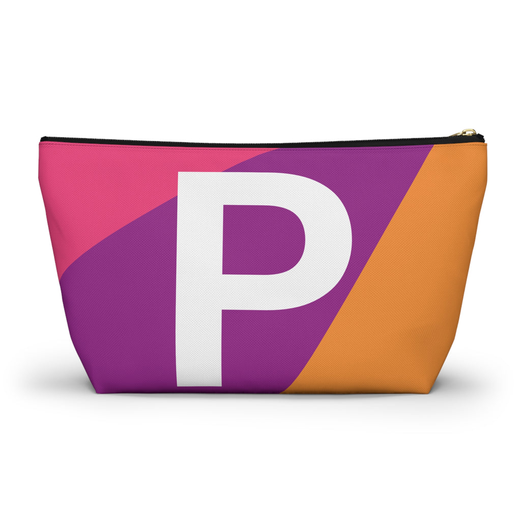 Colorblock Accessory Pouch — Monogram P T-Bottom Cosmetic Bag