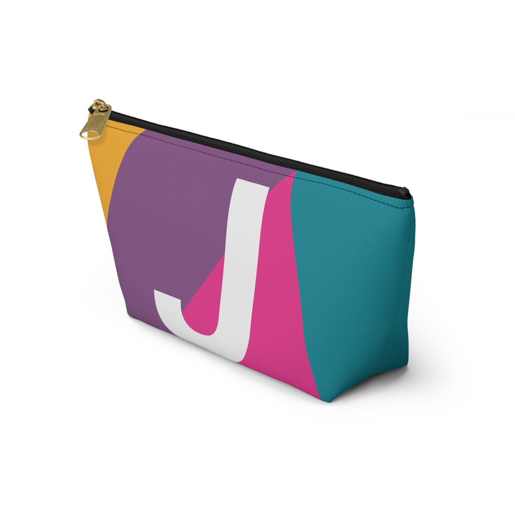 Colorblock Accessory Pouch — Monogram J T-Bottom Cosmetic Bag