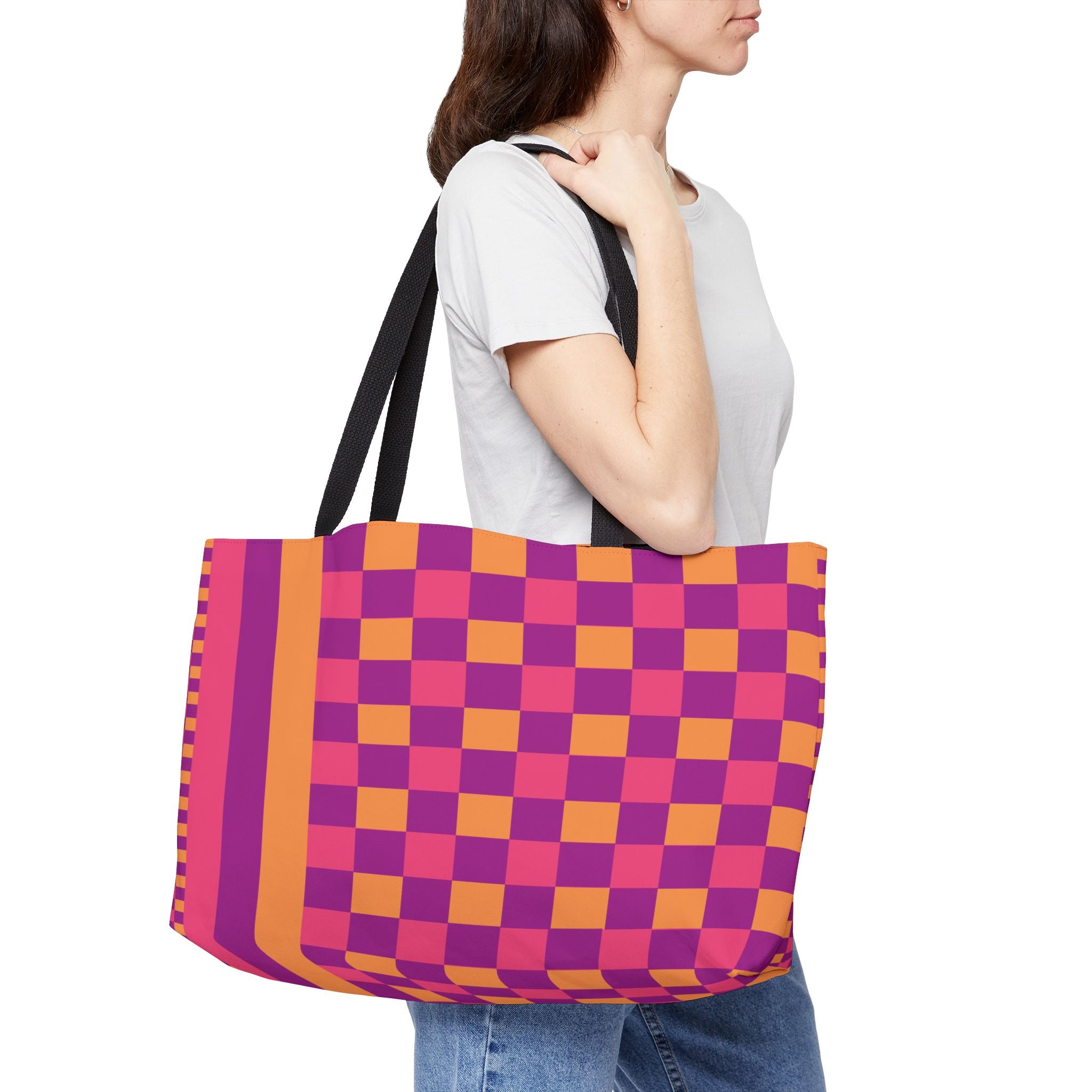 Colorblock Tote Bag