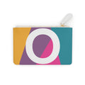 Initial O Mini Clutch — Colorblock Monogram Wristlet Wallet