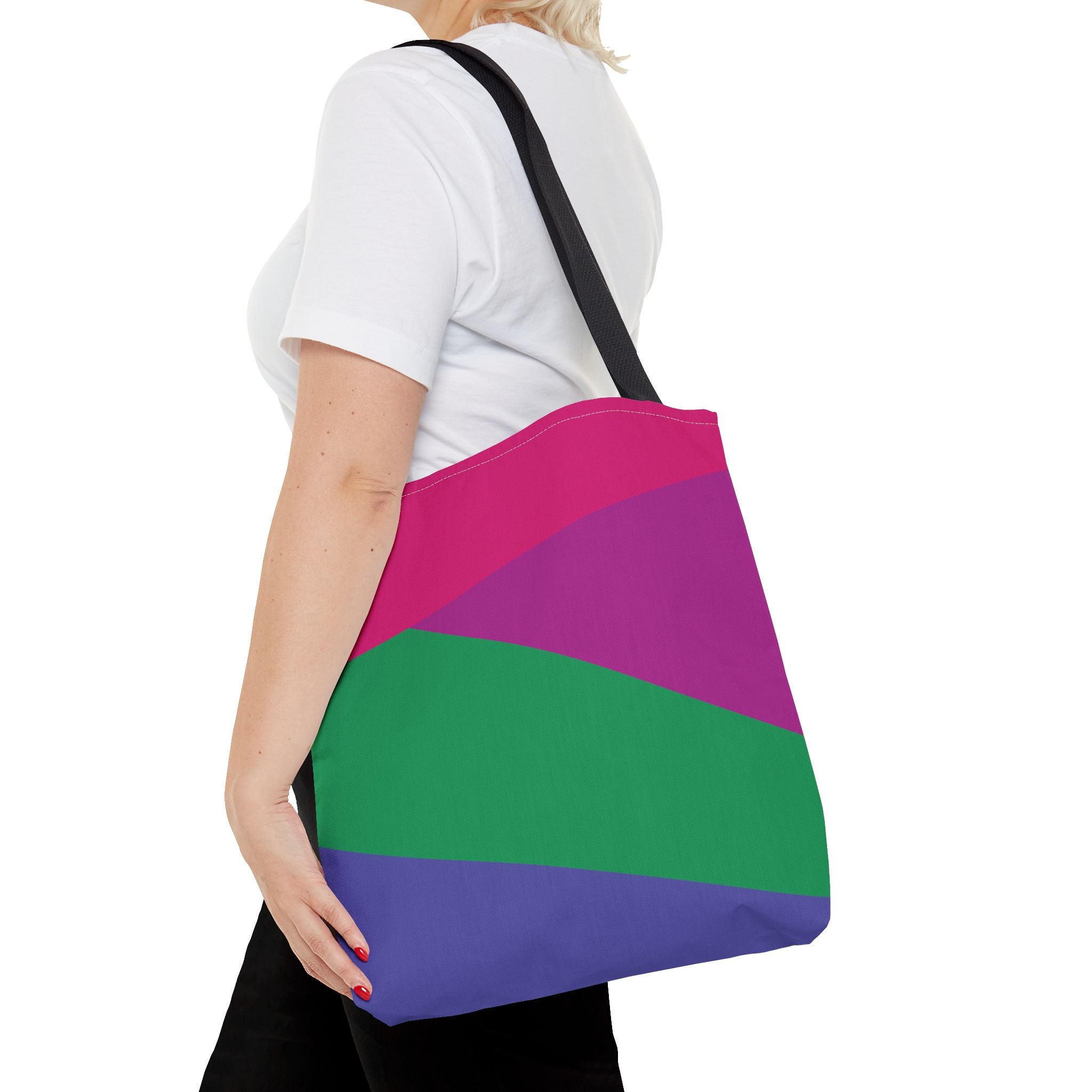 Colorblock Tote Bag