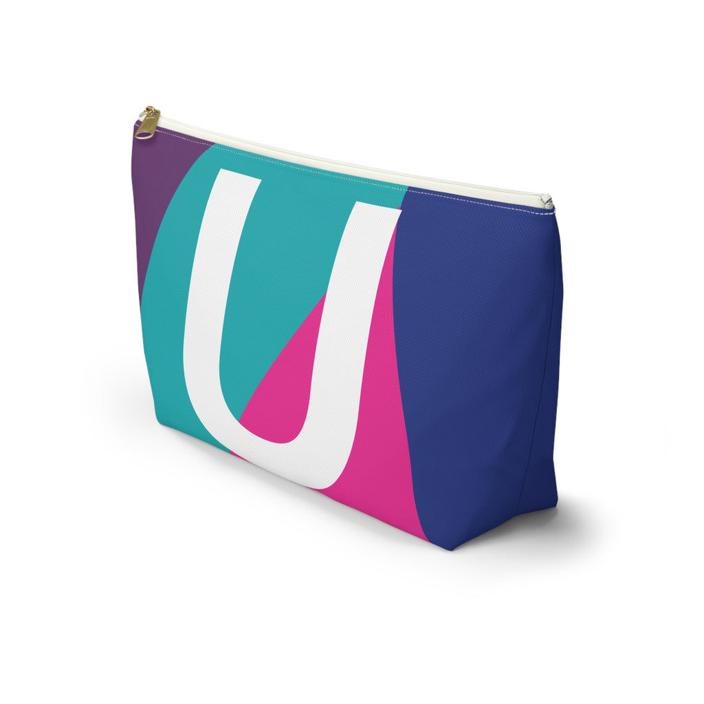 Colorblock Accessory Pouch — Monogram U T-Bottom Cosmetic Bag