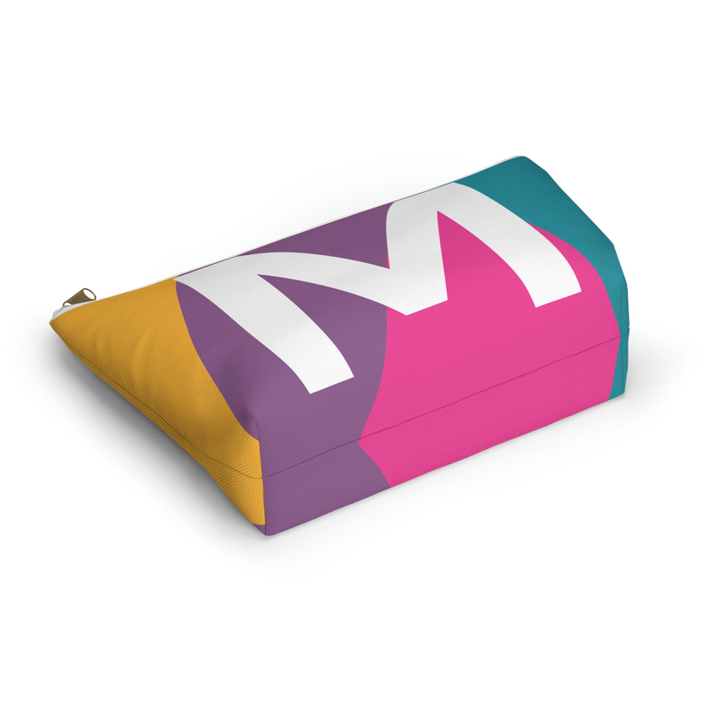 Colorblock Accessory Pouch — Monogram M T-Bottom Cosmetic Bag