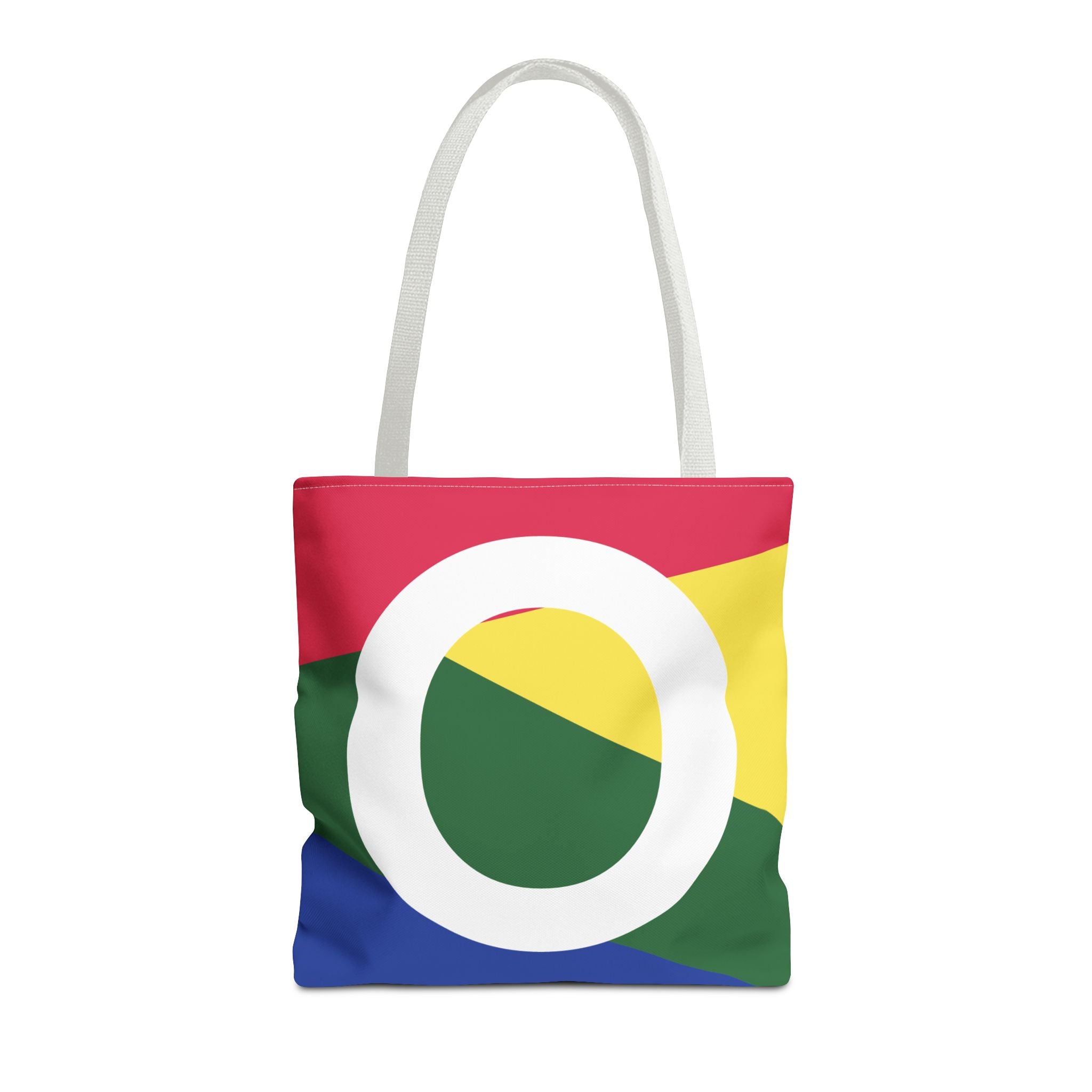 Monogram 'O' Colorblock Tote Bag — Personalized Initial O Shoulder Tote