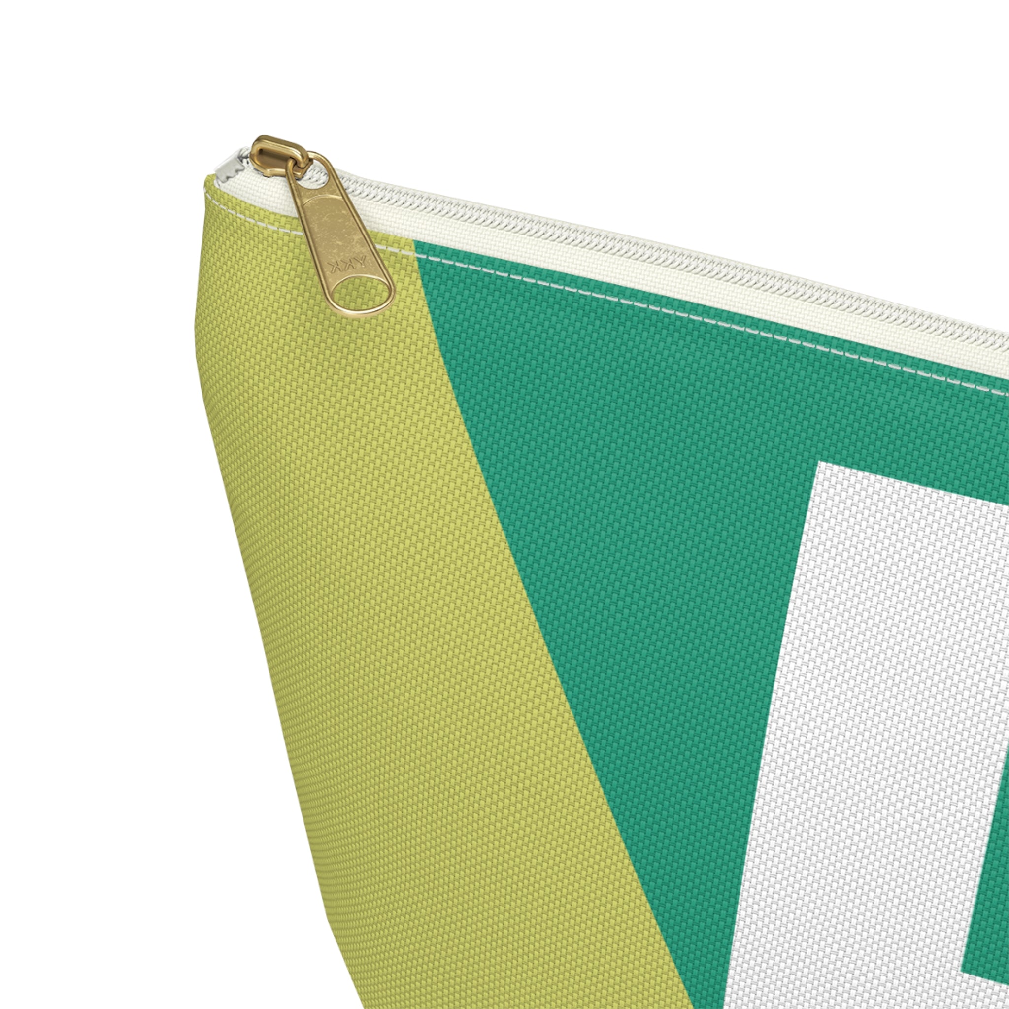 Initials Colorblock Accessory Pouch — Monogram E T-Bottom Cosmetic Bag
