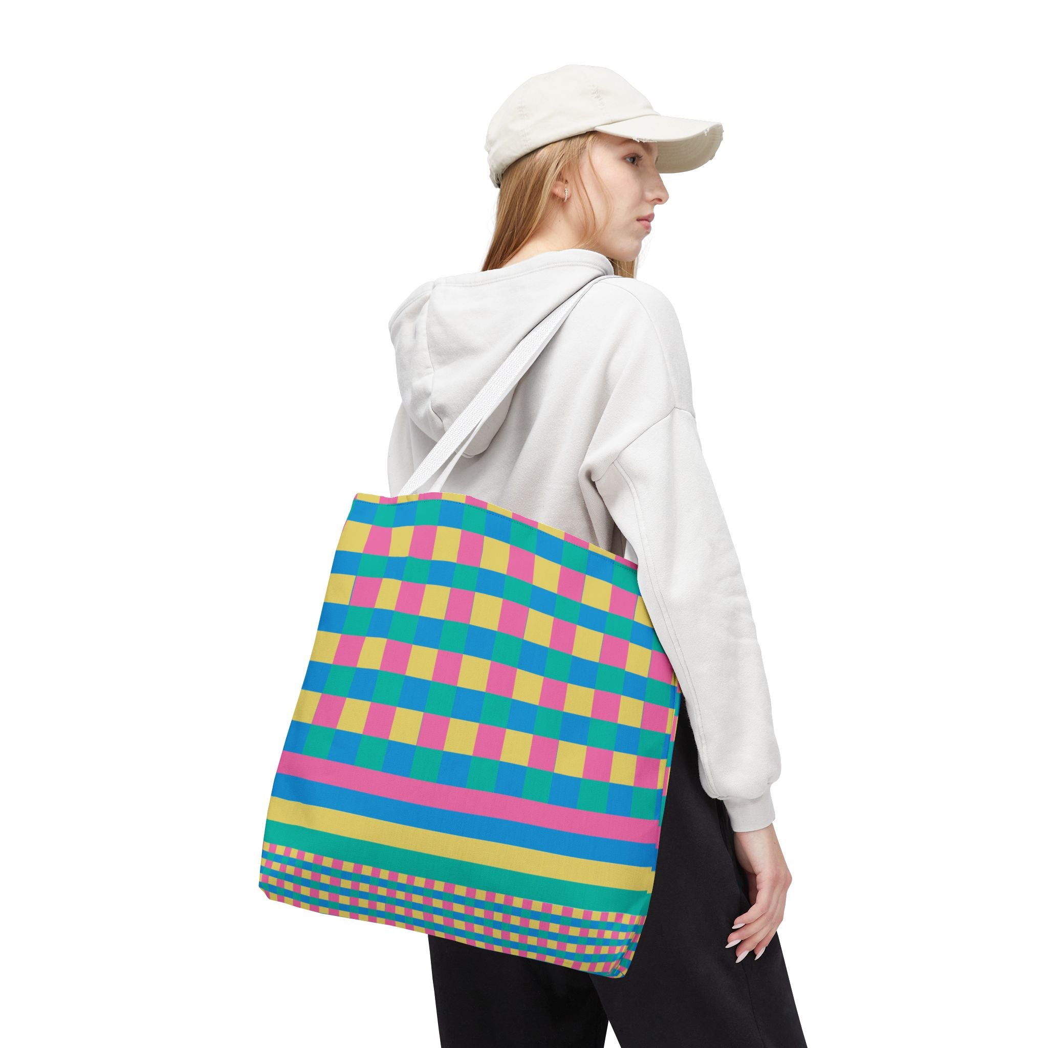 Colorblock Tote Bag