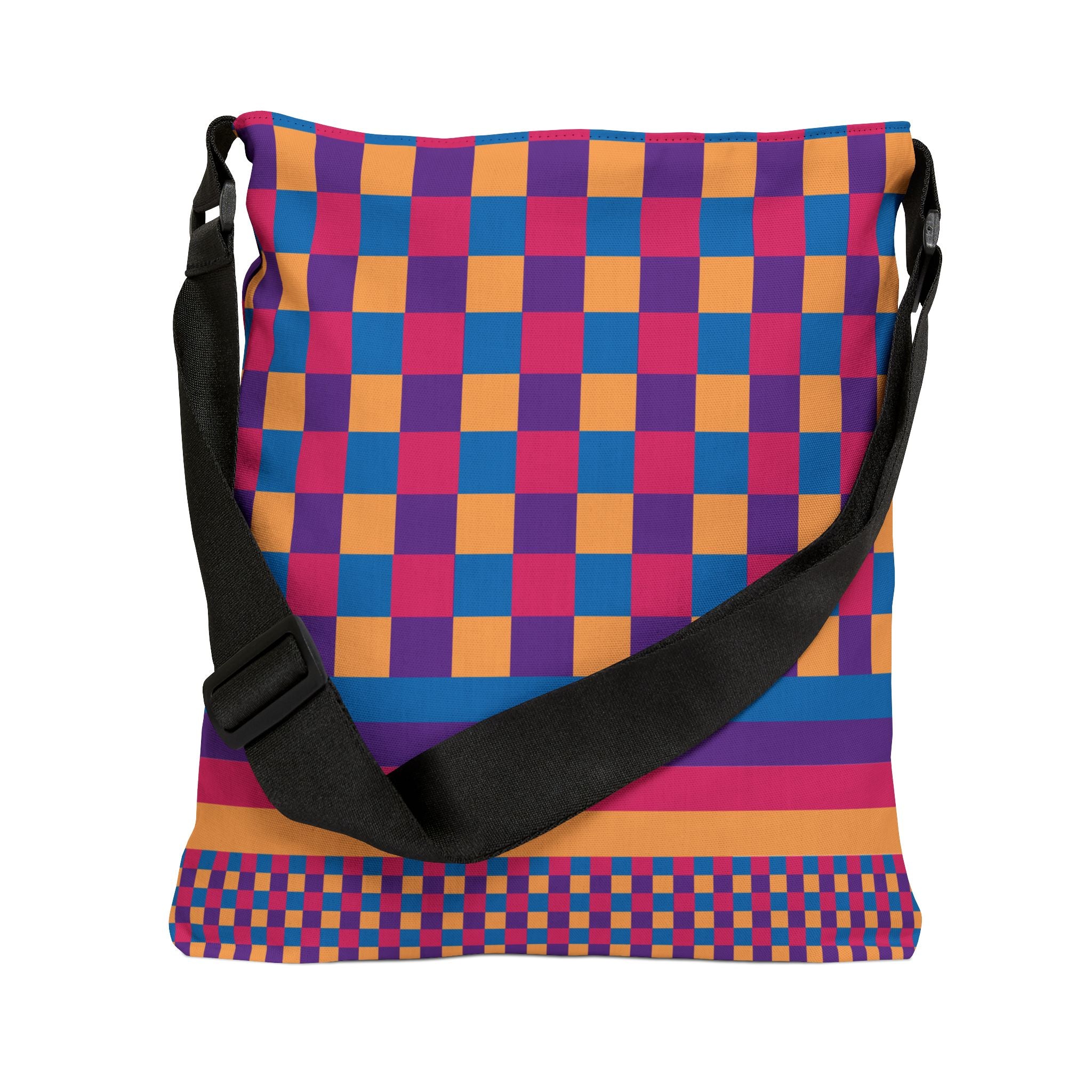 Colorblock Geometric Tote Bag