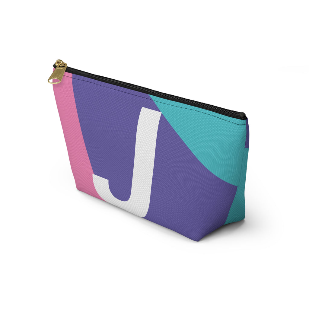 Colorblock Accessory Pouch — Monogram J T-Bottom Cosmetic Bag
