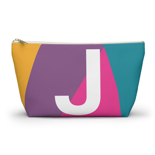 Colorblock Accessory Pouch — Monogram J T-Bottom Cosmetic Bag
