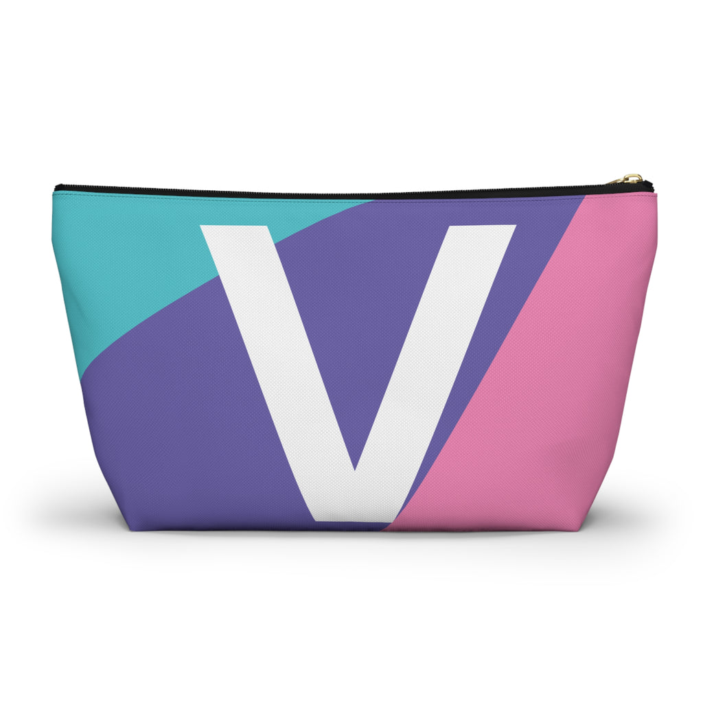 Colorblock Accessory Pouch — Monogram V T-Bottom Cosmetic Bag