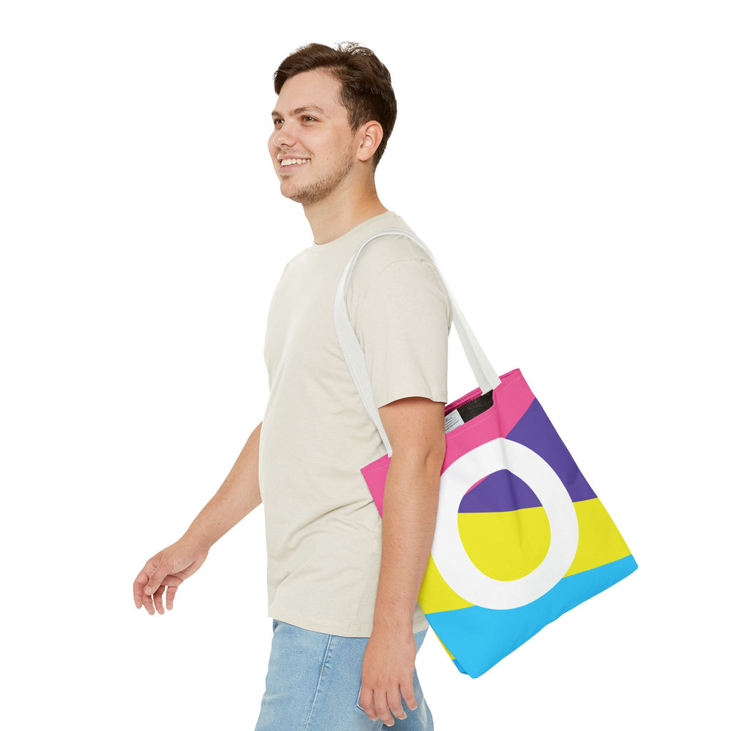 Monogram 'O' Colorblock Tote Bag — Personalized Initial O Shoulder Tote