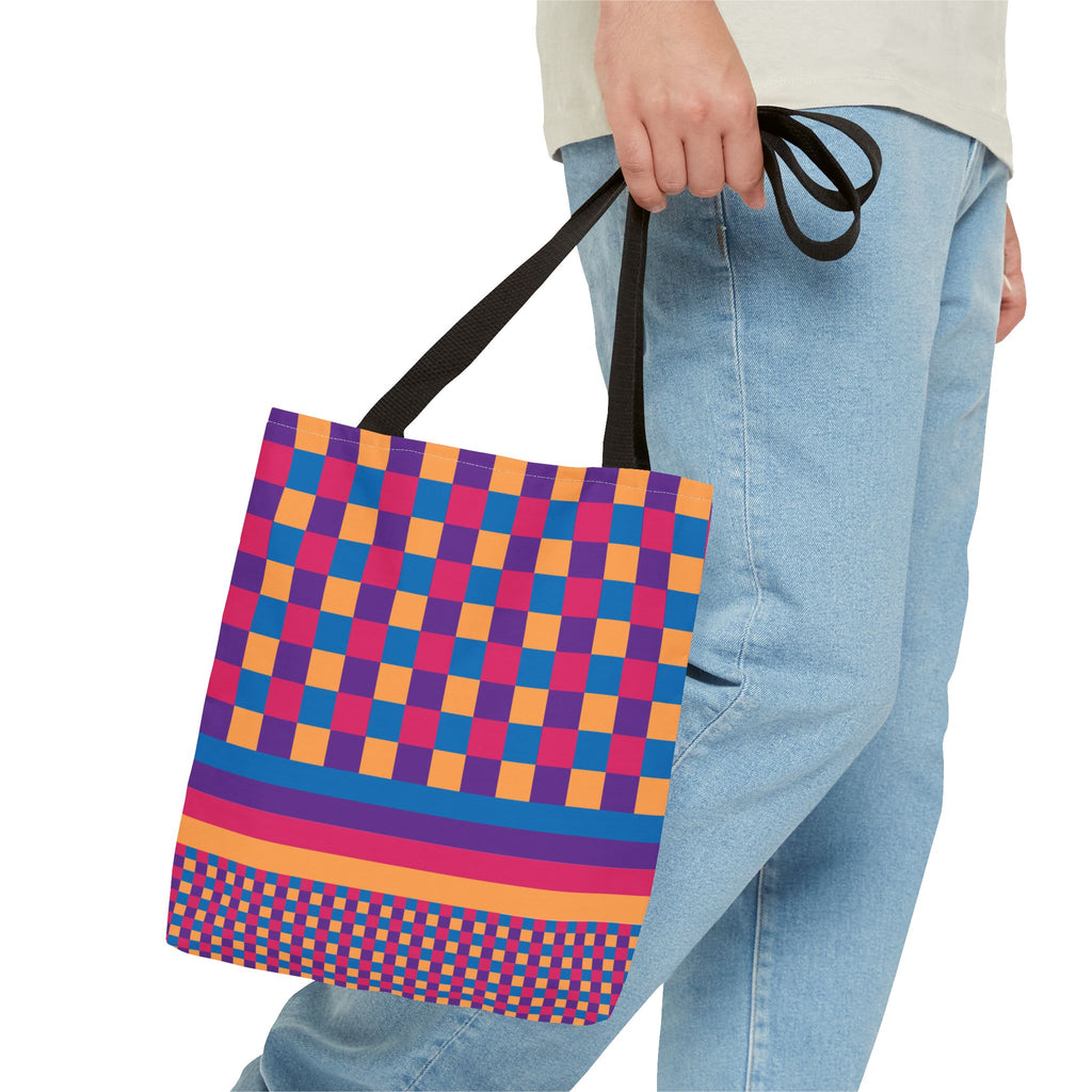 Colorblock Tote Bag