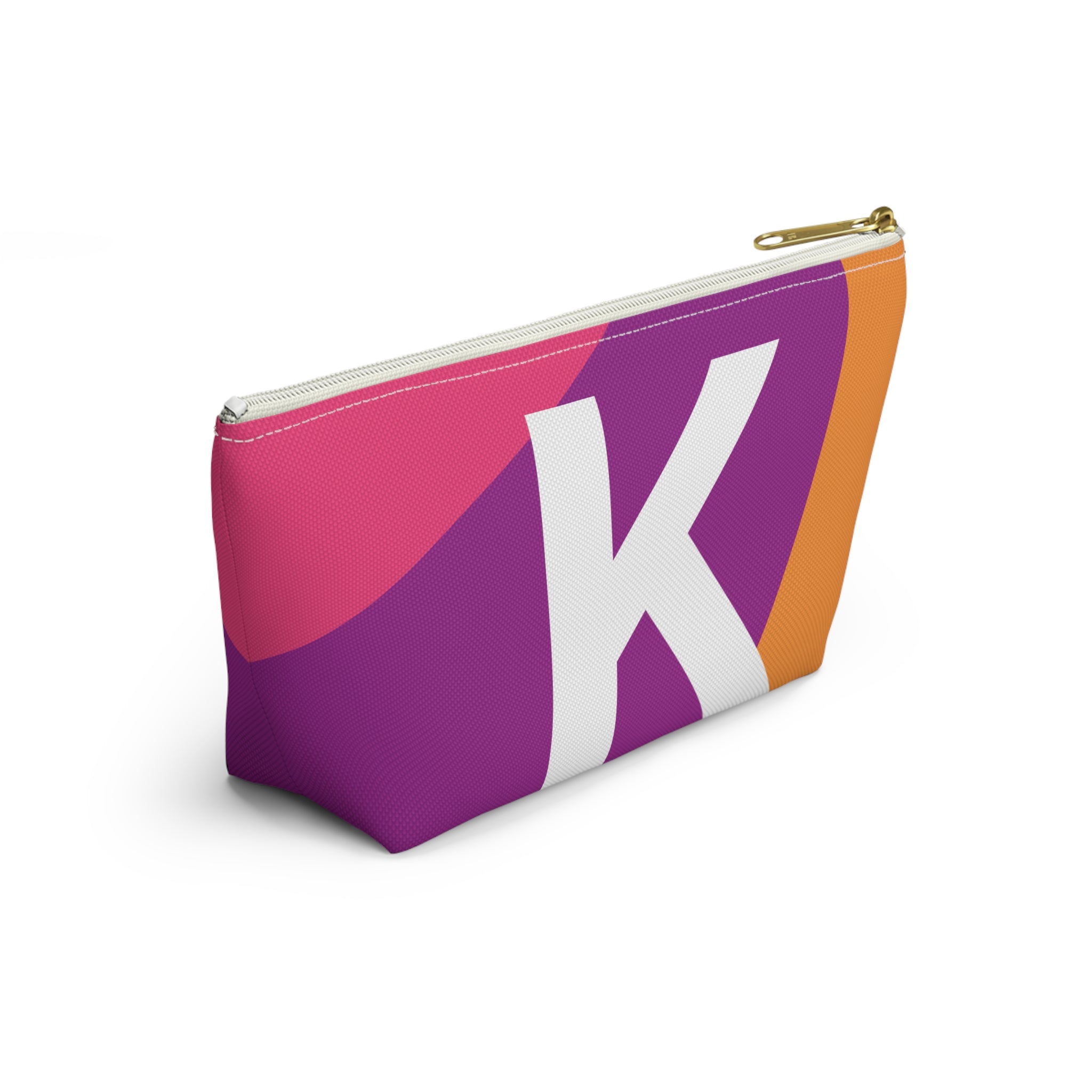 Colorblock Accessory Pouch — Monogram K T-Bottom Cosmetic Bag