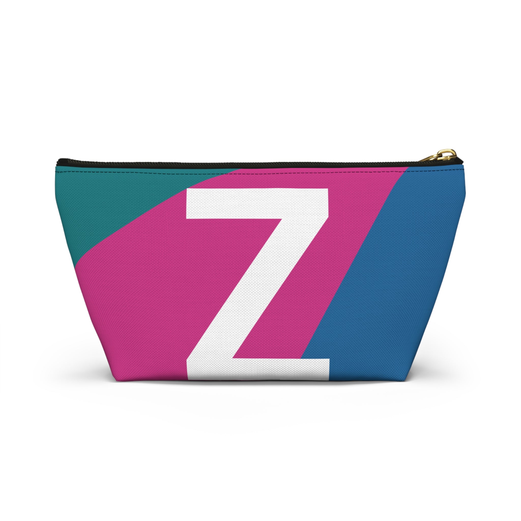 Initials Colorblock Accessory Pouch — Monogram Z T-Bottom Cosmetic Bag