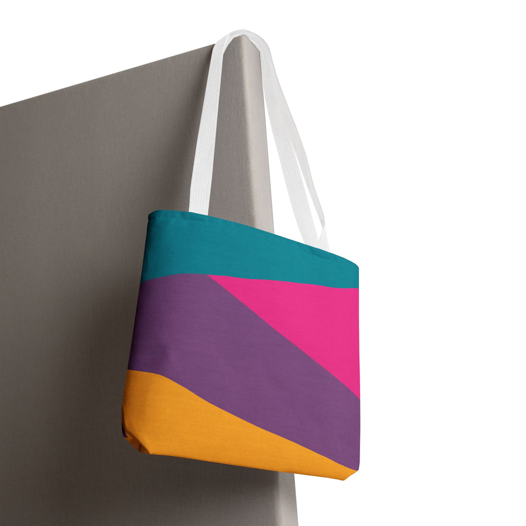 Colorblock Tote Bag