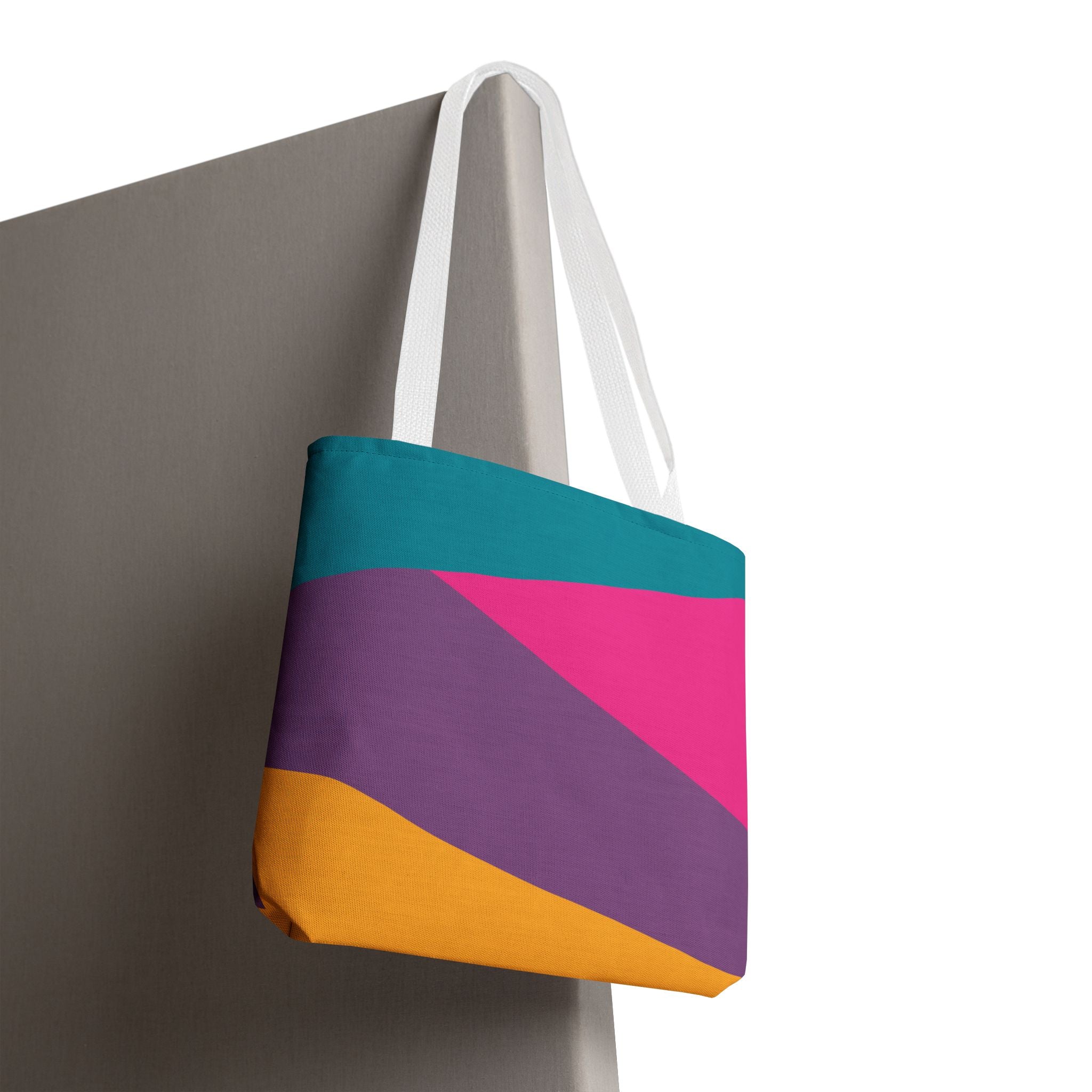 Colorblock Tote Bag
