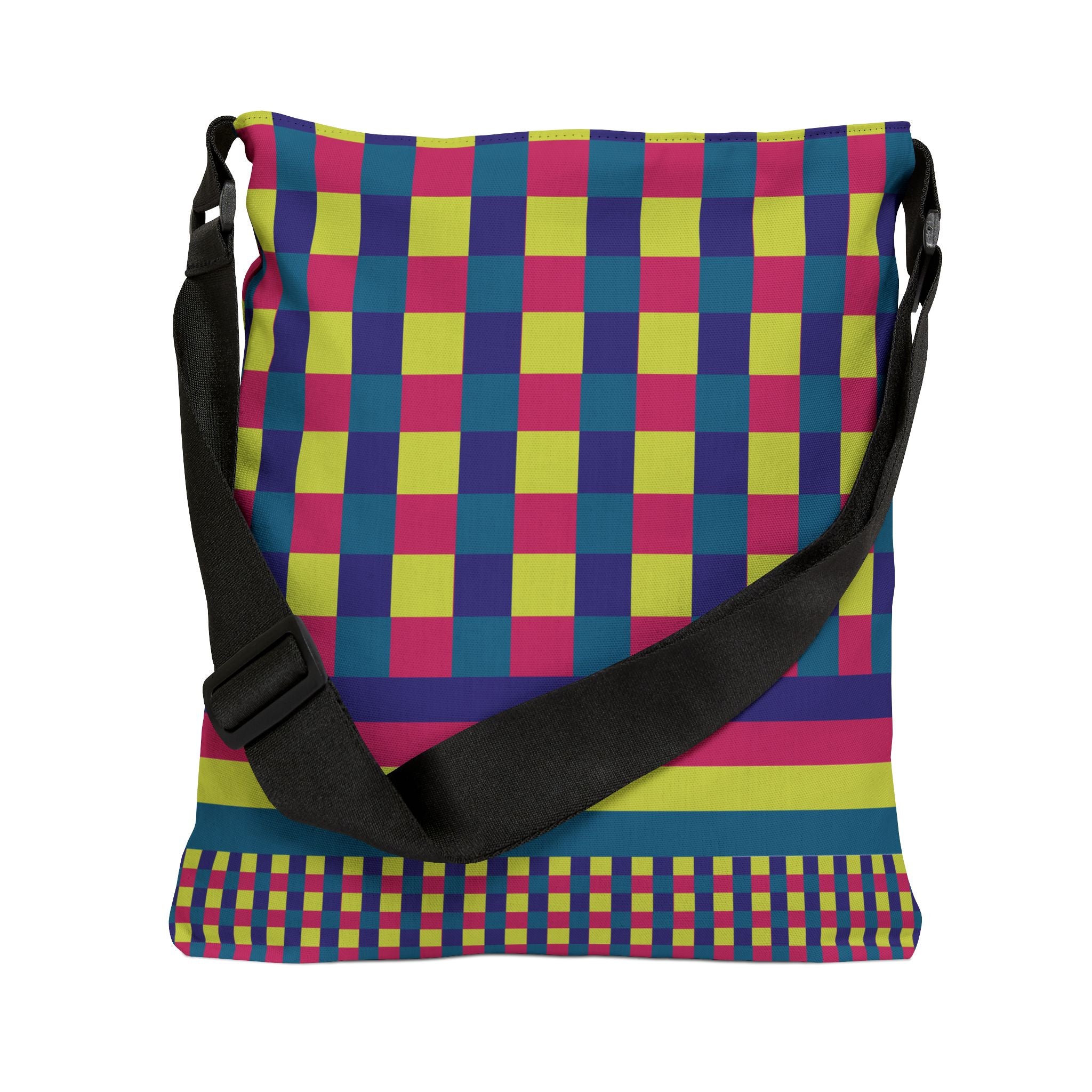 Colorblock Geometric Tote Bag