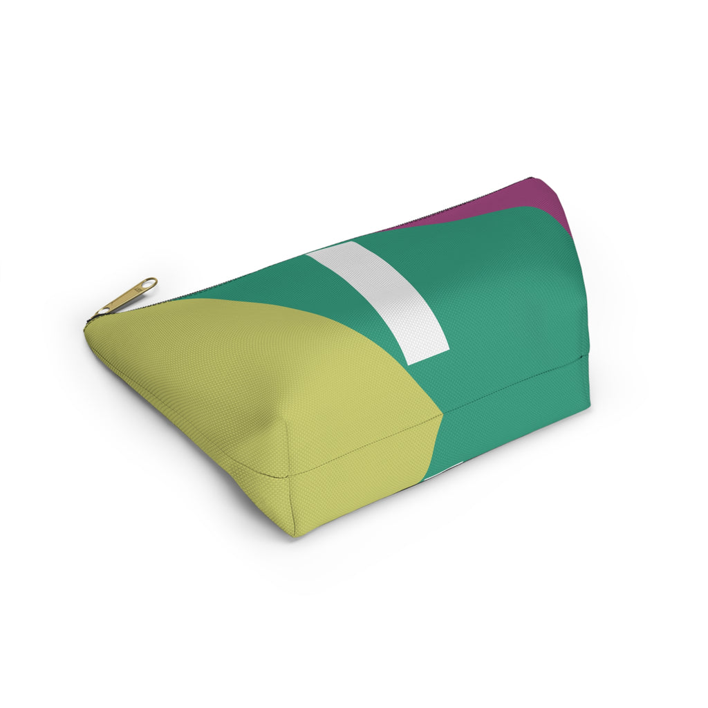 Initials Colorblock Accessory Pouch — Monogram I T-Bottom Cosmetic Bag