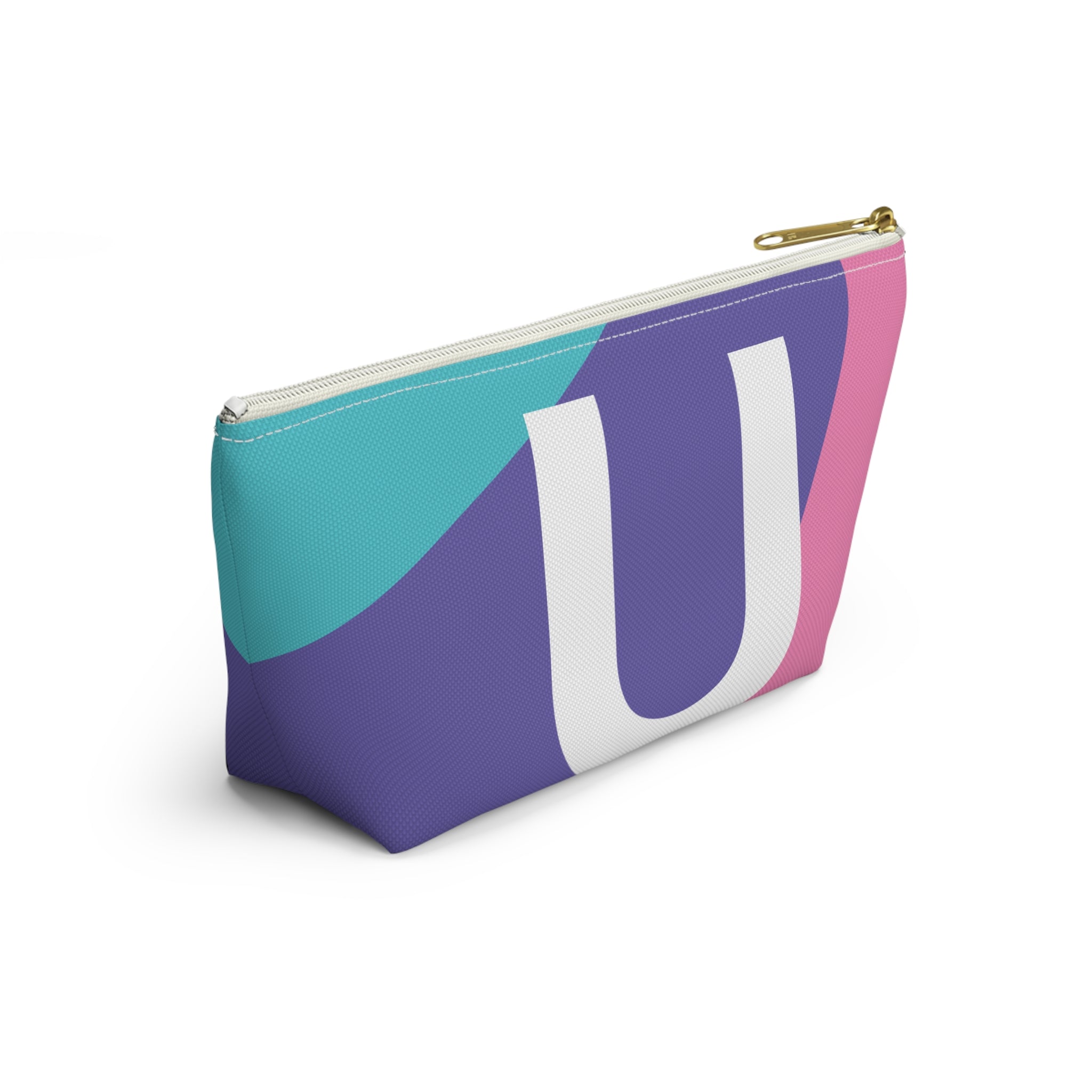 Colorblock Accessory Pouch — Monogram U T-Bottom Cosmetic Bag