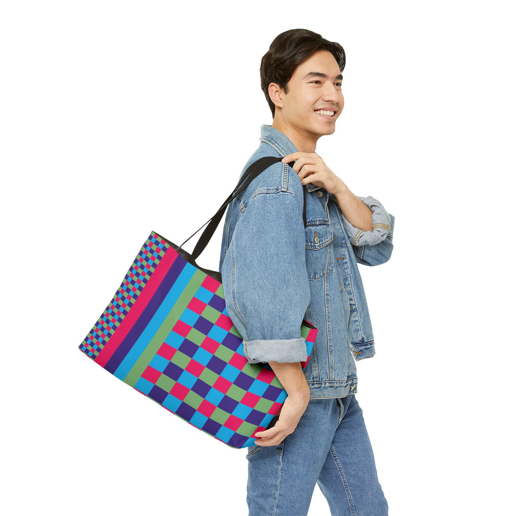 Colorblock Tote Bag