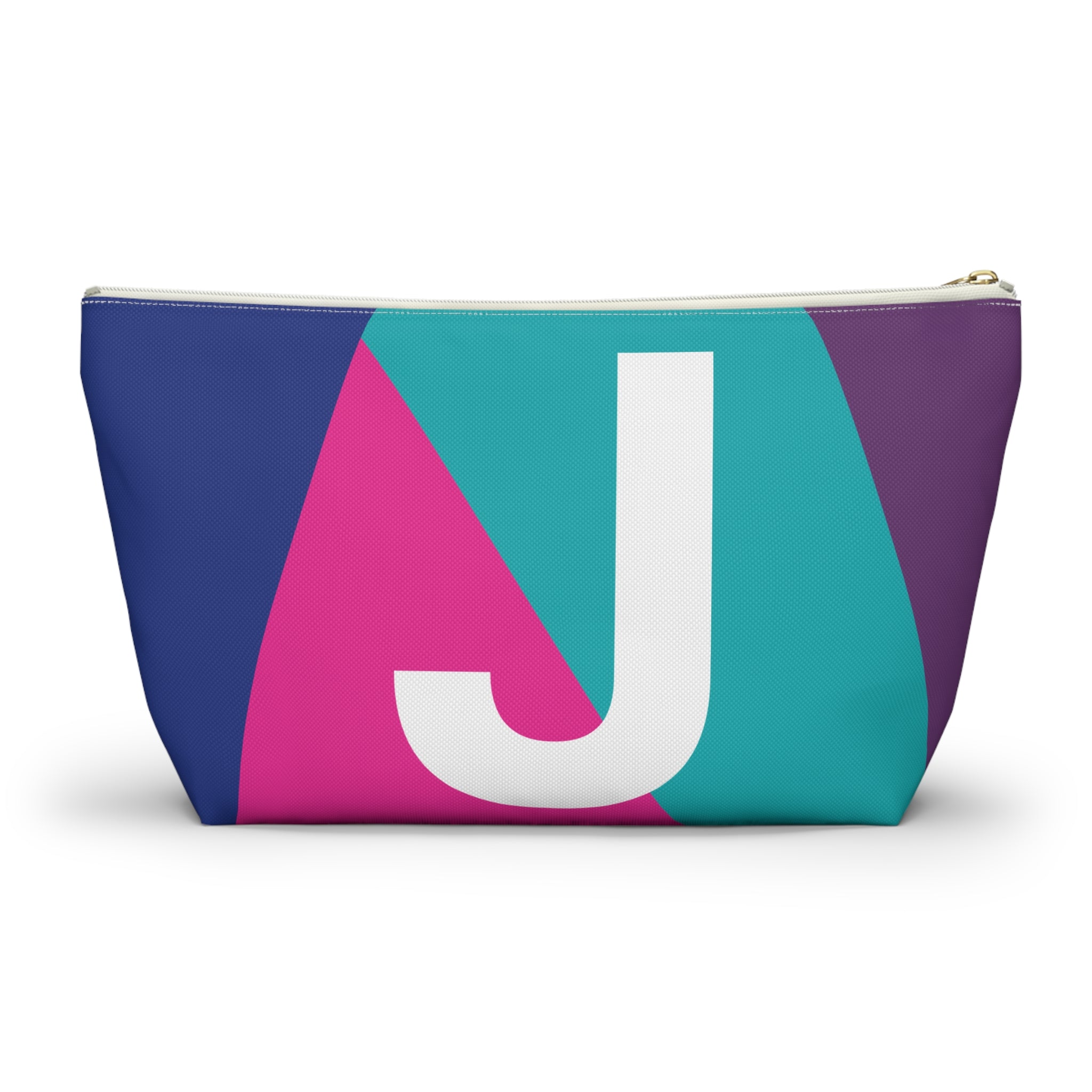 Colorblock Accessory Pouch — Monogram J T-Bottom Cosmetic Bag