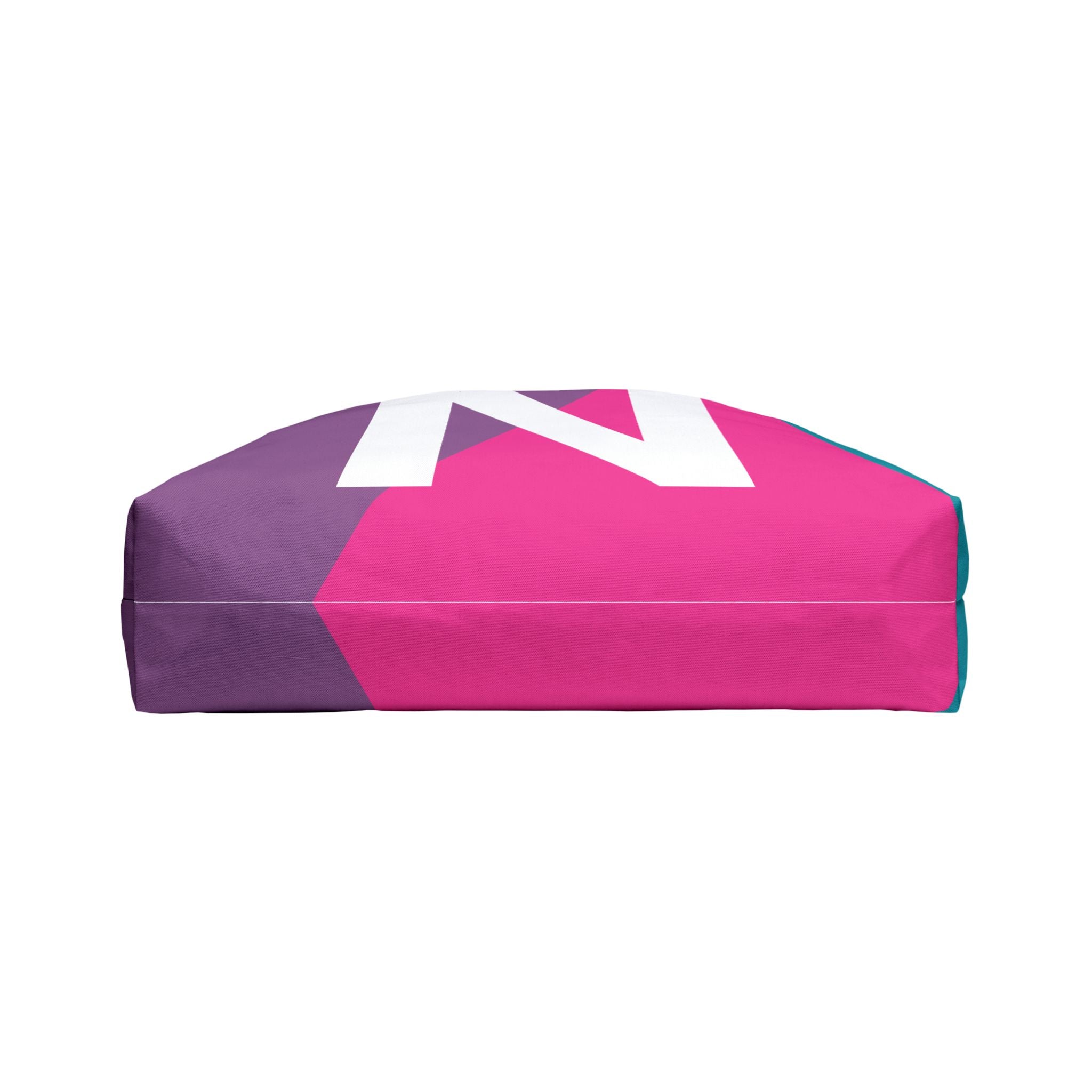 Personalized 'N' Colorblock Tote Bag — Monogram Weekender Tote