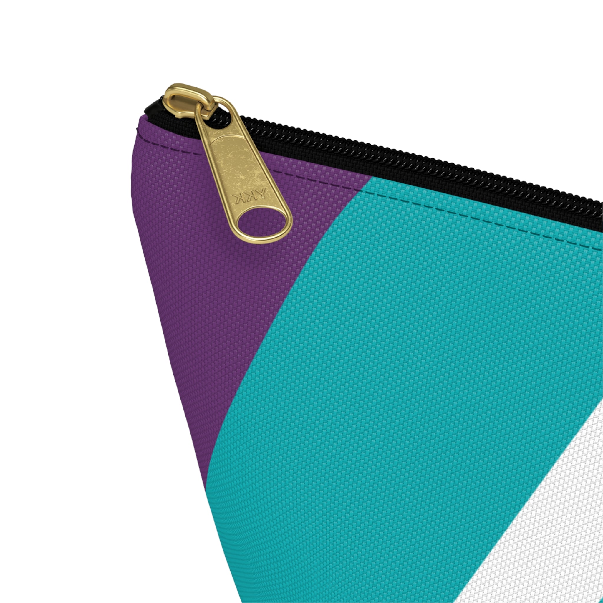Initials Colorblock Accessory Pouch — Monogram A T-Bottom Cosmetic Bag