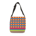 Colorblock Geometric Tote Bag