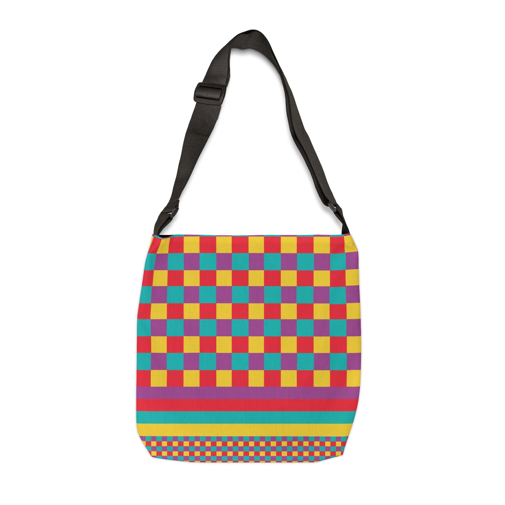 Colorblock Geometric Tote Bag
