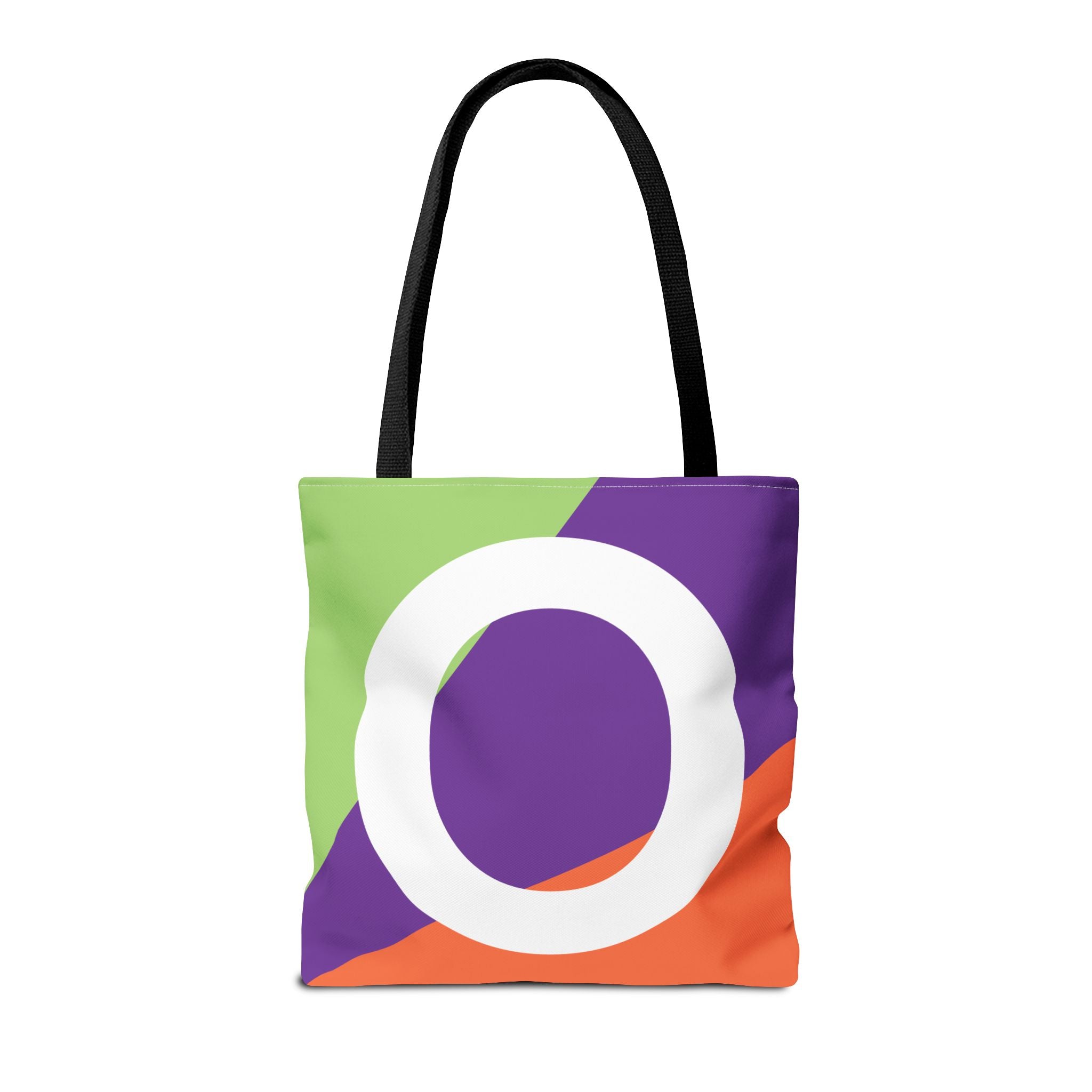 Monogram 'O' Colorblock Tote Bag — Personalized Initial O Shoulder Tote