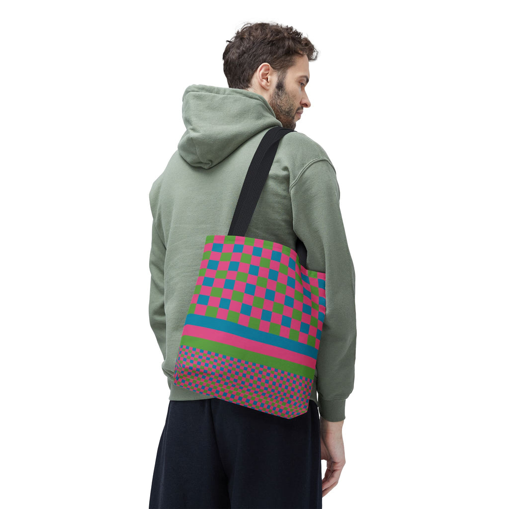 Colorblock Tote Bag