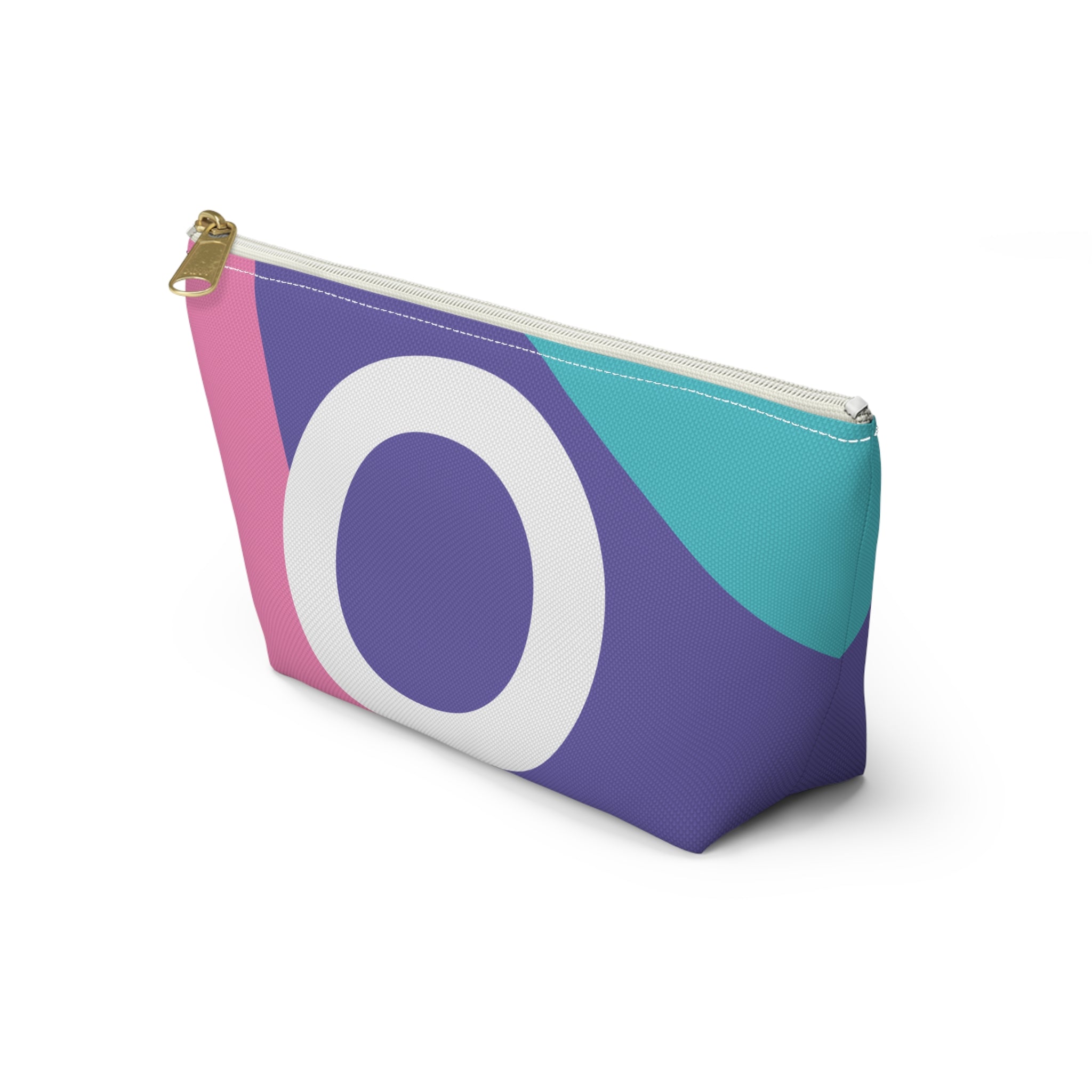 Colorblock Accessory Pouch — Monogram O T-Bottom Cosmetic Bag