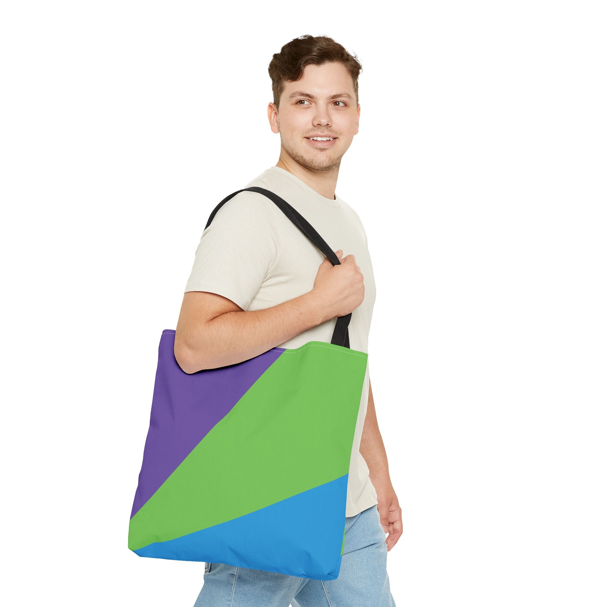 Colorblock Tote Bag
