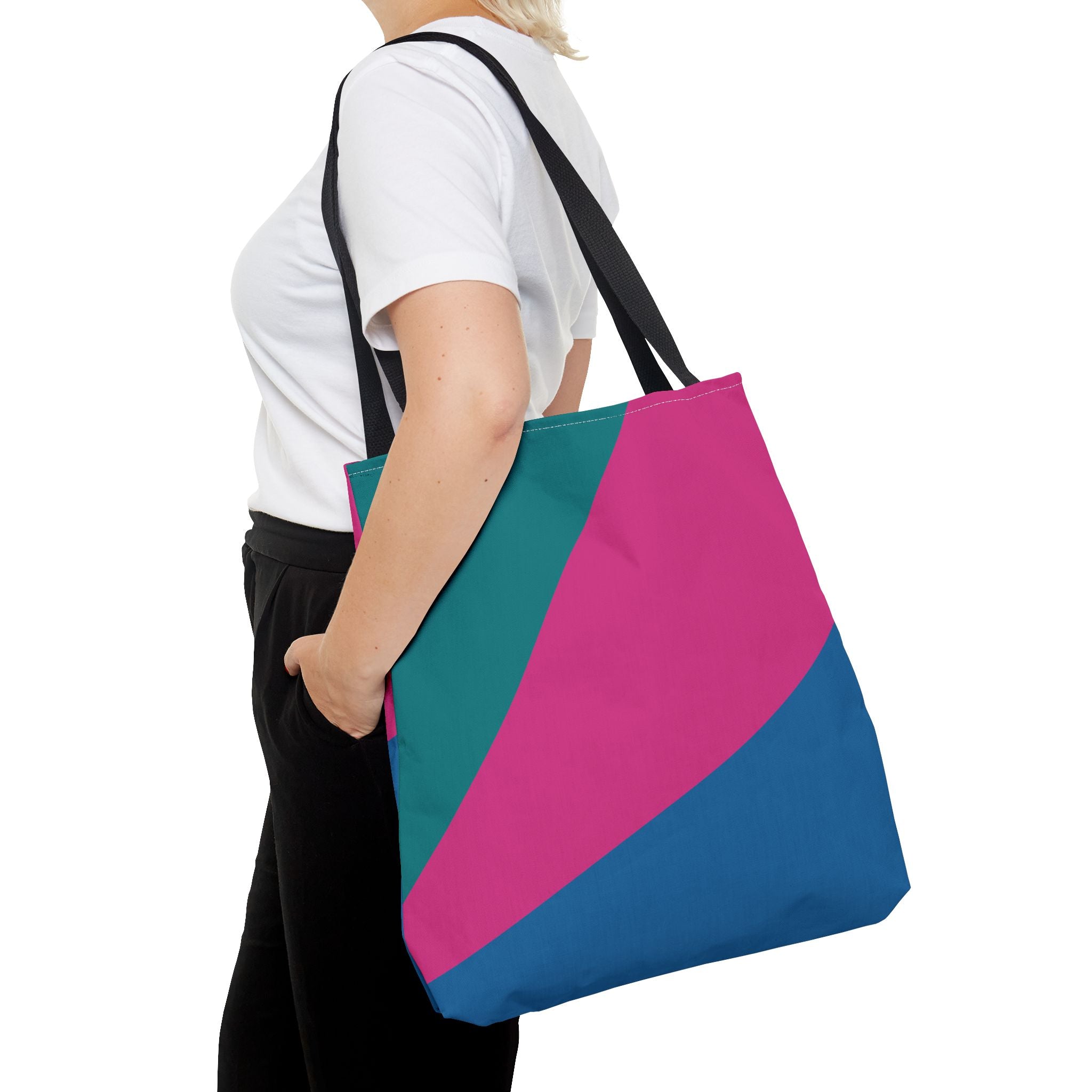 Colorblock Tote Bag
