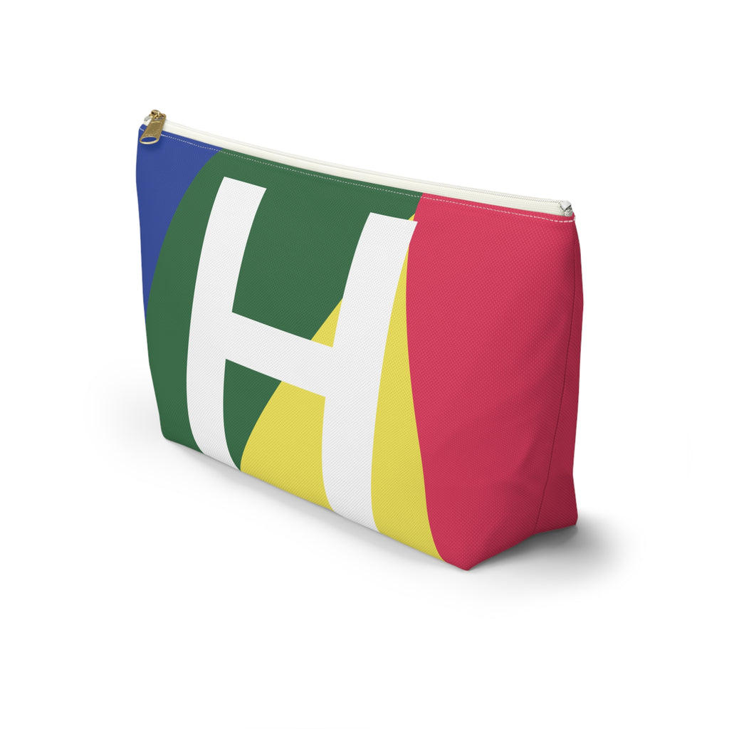 Colorblock Accessory Pouch — Monogram H T-Bottom Cosmetic Bag