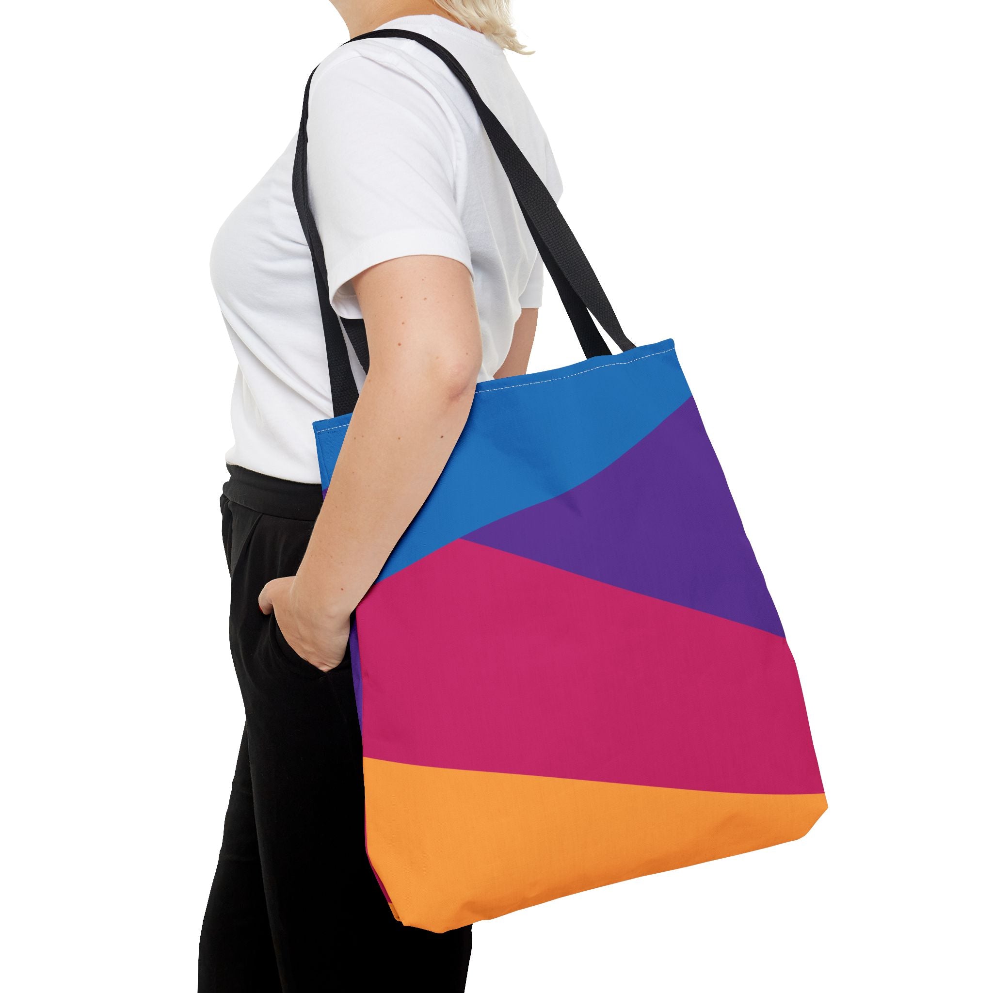 Colorblock Tote Bag