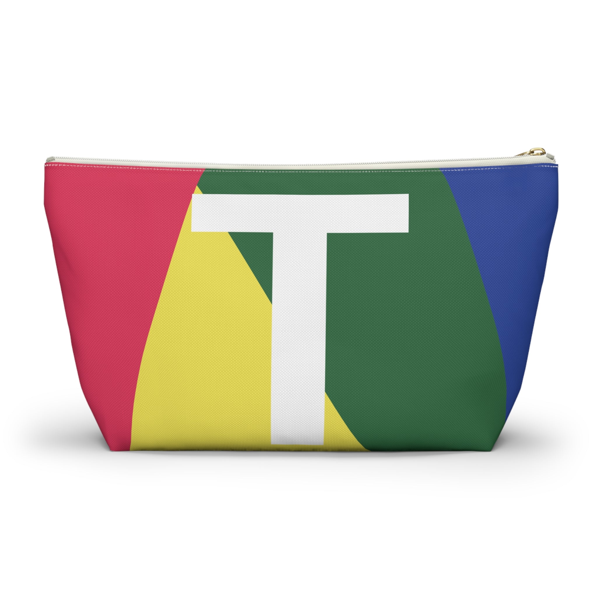 Colorblock Accessory Pouch — Monogram T T-Bottom Cosmetic Bag
