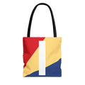 Monogram 'I' Colorblock Tote Bag — Personalized Initial I Shoulder Tote