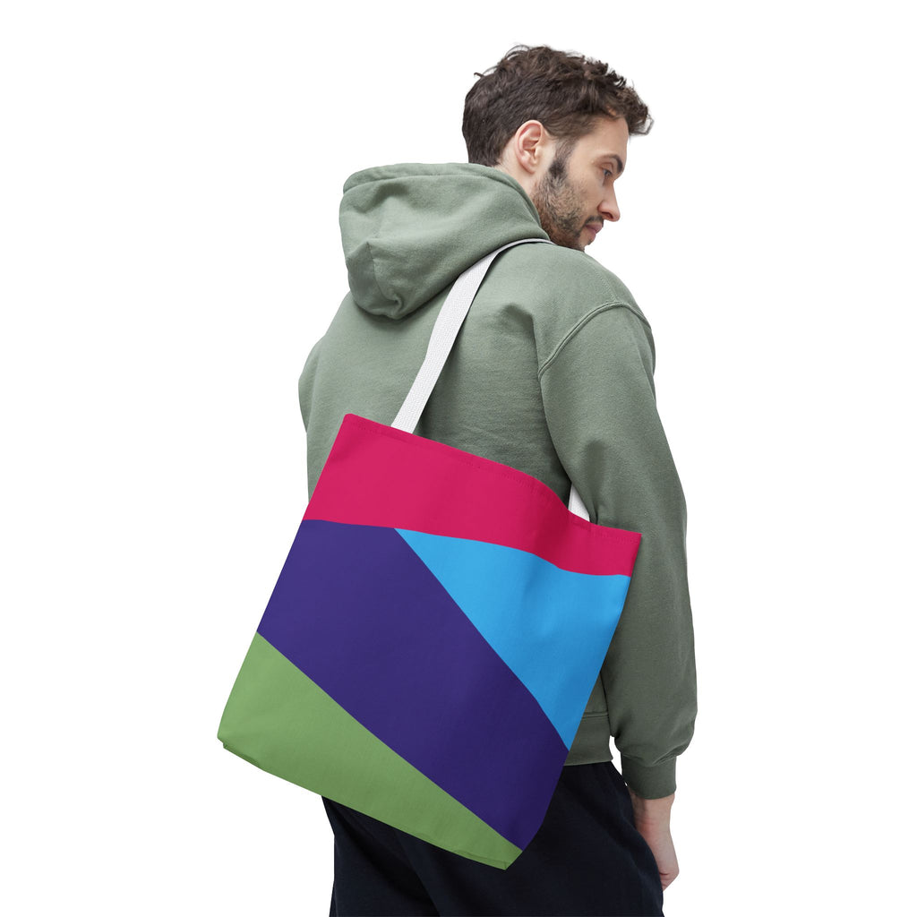 Colorblock Tote Bag