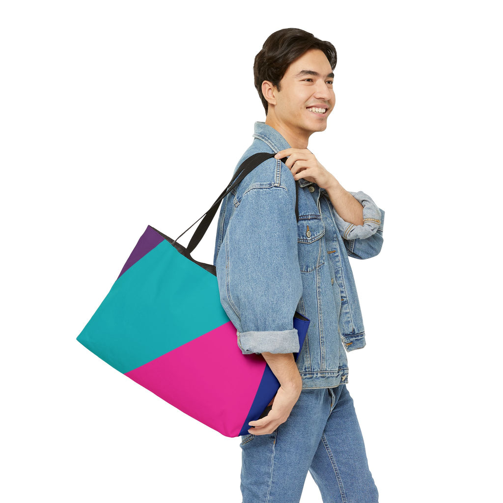 Colorblock Tote Bag