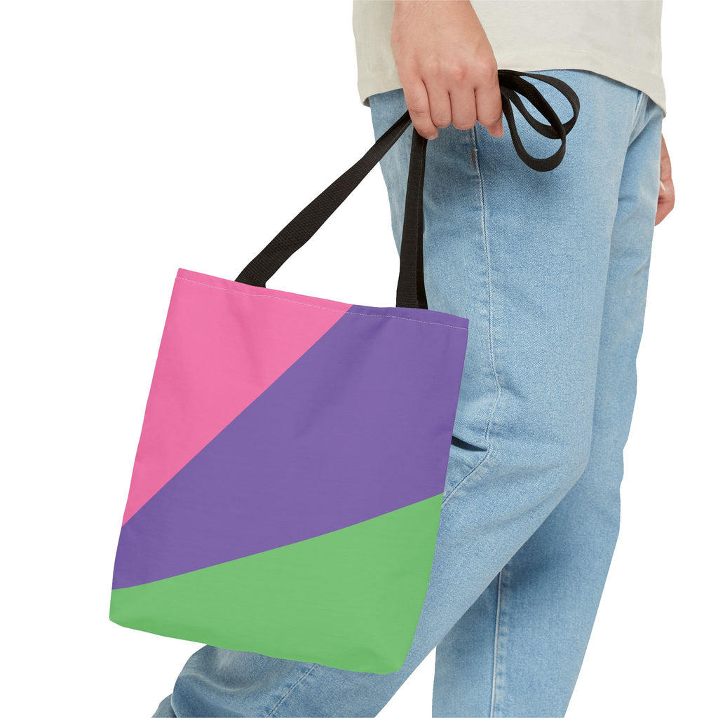 Colorblock Tote Bag