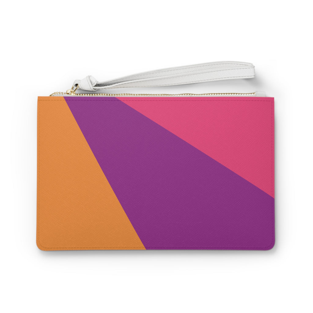 Retro Colorblock Clutch Bag | 80s & 90s Inspired
