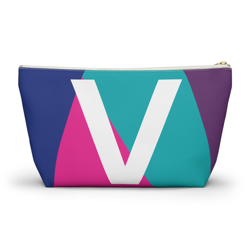 Colorblock Accessory Pouch — Monogram V T-Bottom Cosmetic Bag