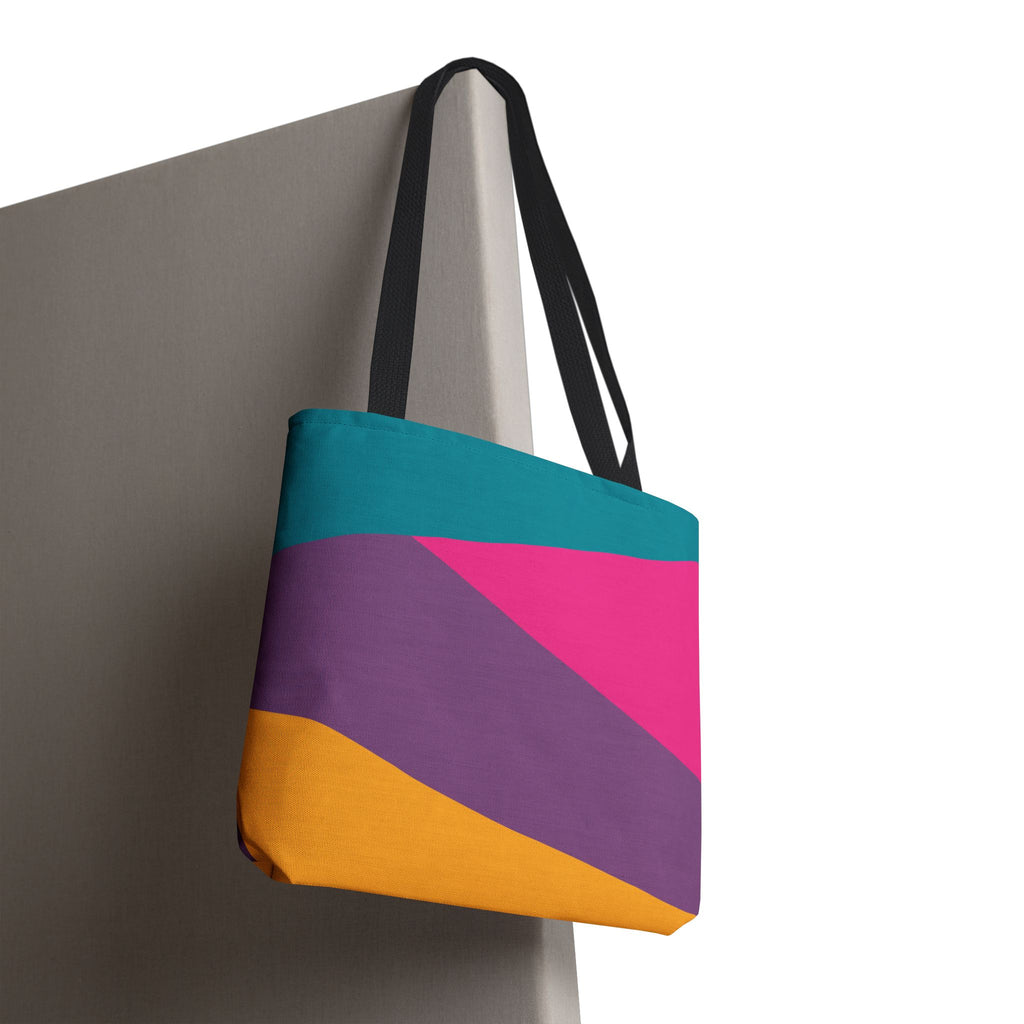 Colorblock Tote Bag
